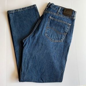 Lee vintage relaxed fit superior comfort 100% cotton straight leg jeans 36 x 34